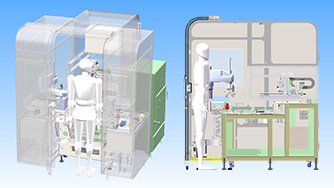 ローダ・アンローダ用多関節ロボット
